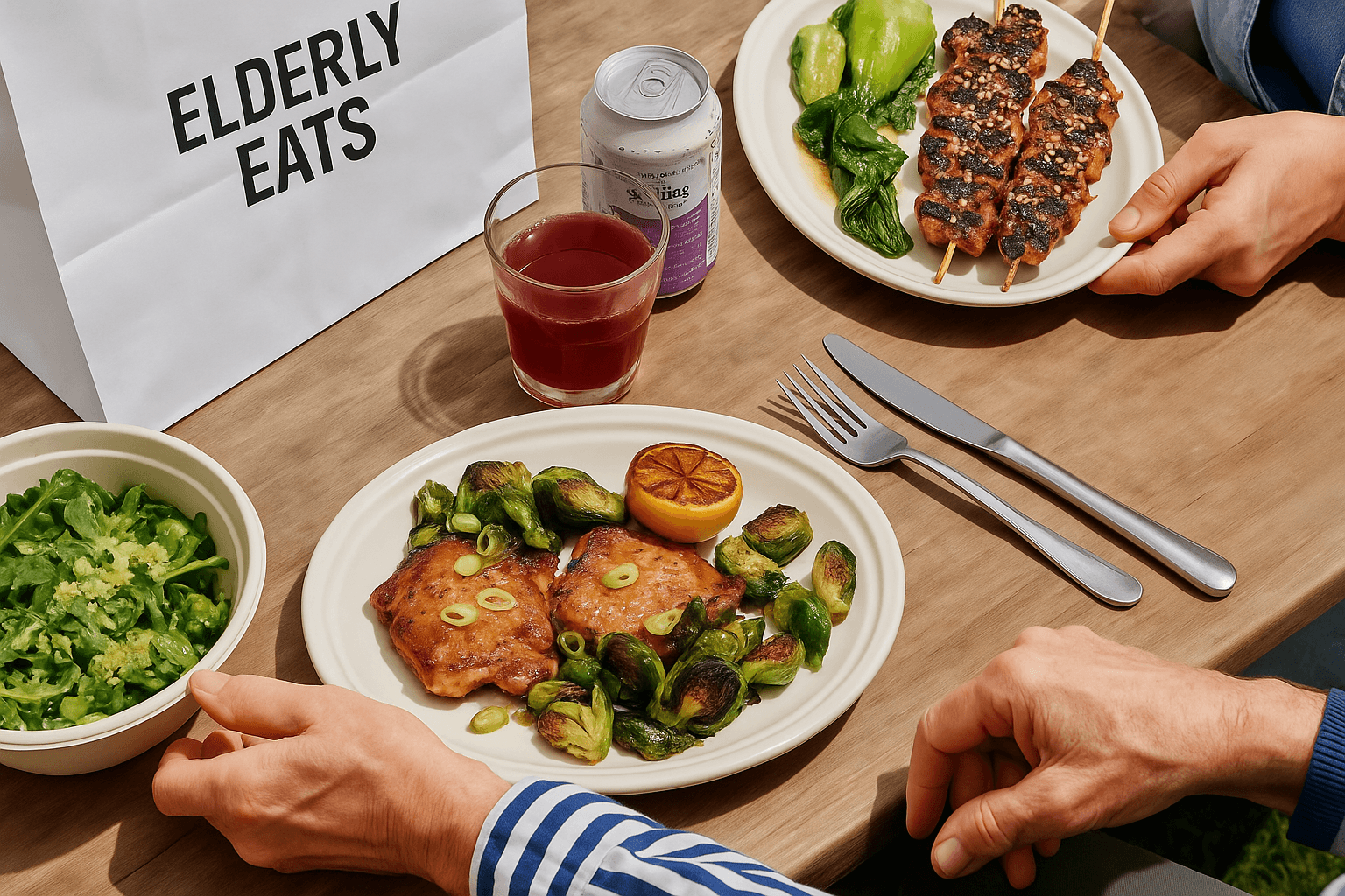ElderlyEats meal service interface